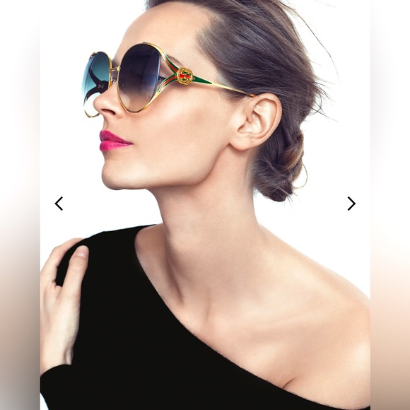 GUCCI Oversized Oval GG Sunglasses - Picture 2 of 5